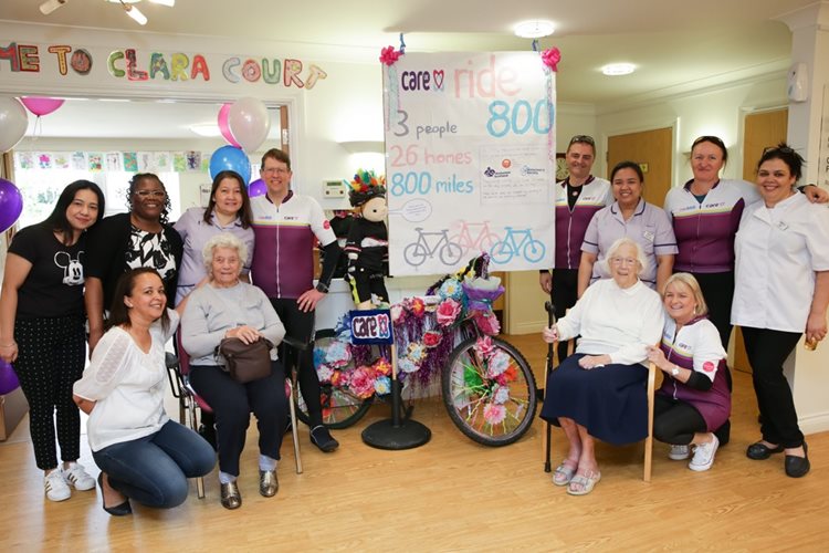 Windsor and Maidenhead care homes play their part in gruelling 800-mile charity bike ride